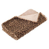 Faux Leopard Print Throw Blanket