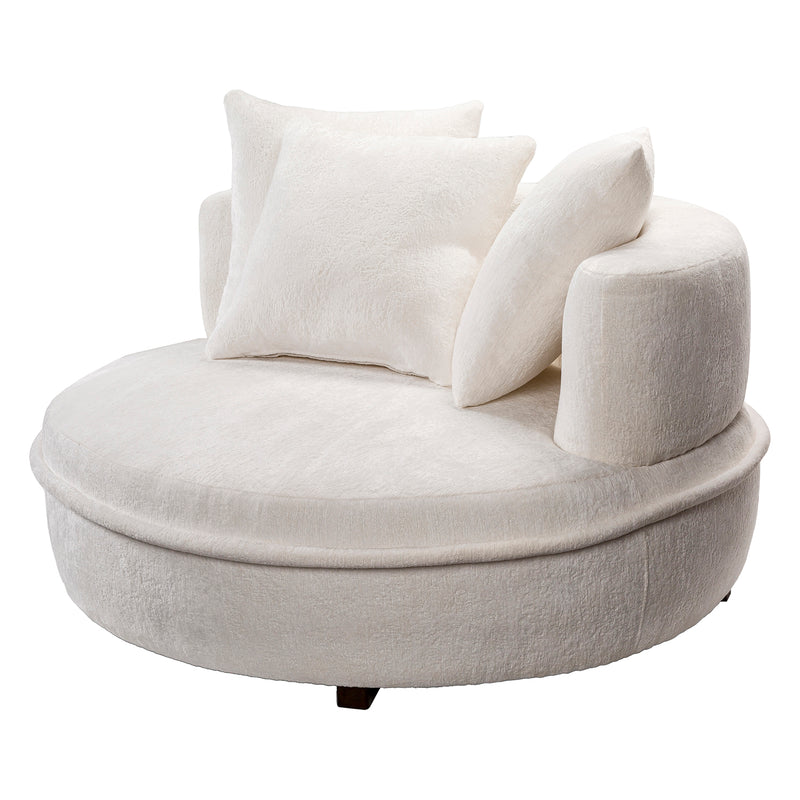 Caraway Chenille Lounger Chair