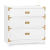 Villa and House Victoria 3 Drawer Side Table