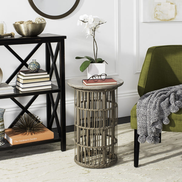 Fosse Concrete Indoor/Outdoor Side Table – Paynes Gray