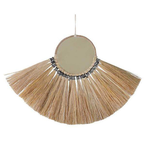 Malorie Grass Fan Wall Mirror