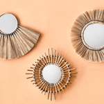 Malorie Grass Round Wall Mirror