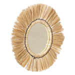 Malorie Grass Round Wall Mirror