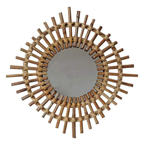 Marco Rattan Diamond Wall Mirror